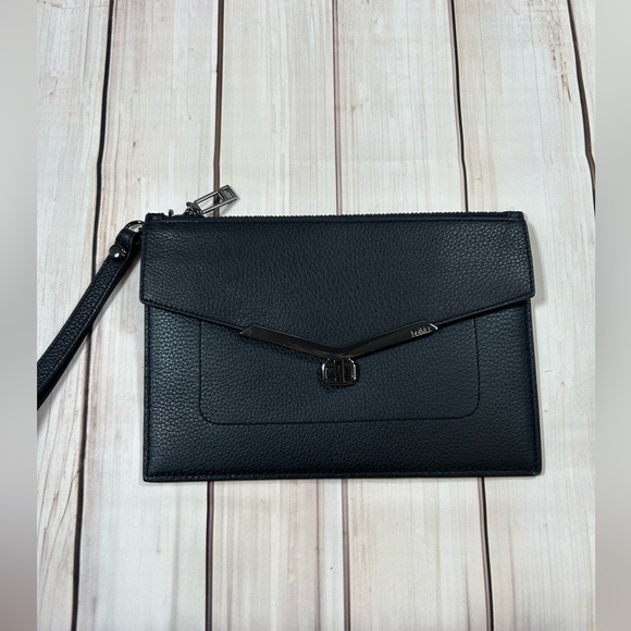 Botkier Black Textured Leather Accessory/Clutch/Wallet - Picture 1 of 9
